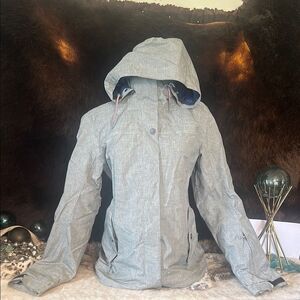 Roxy Women's Gray Hooded Jacket L (4025)